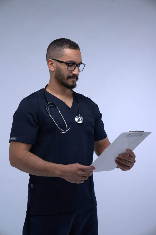Male Navy Blue Scrub