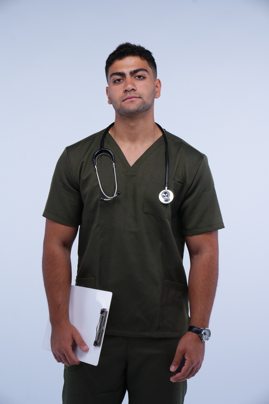 Male Olive Green Scrub