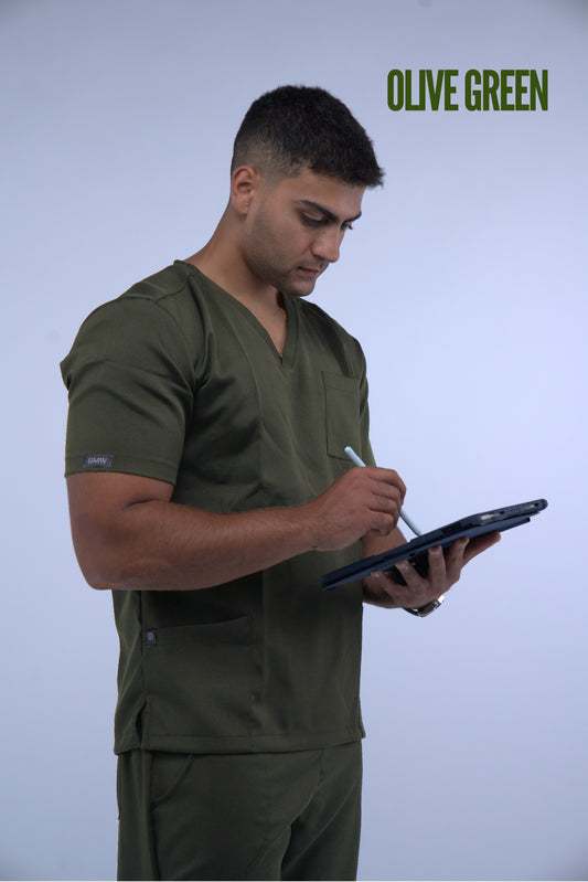 Male Olive Green Scrub