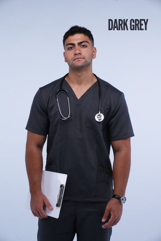 Male Dark Grey Scrub