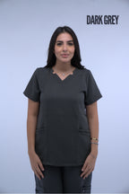 Female Dark Grey Scrub