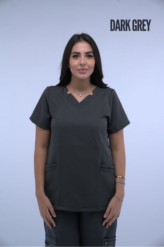 Female Dark Grey Scrub