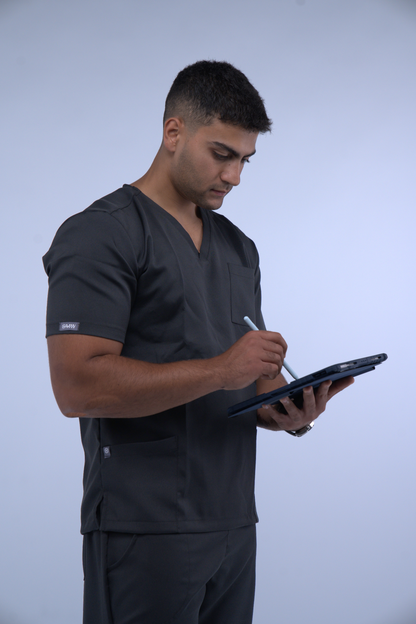 Male Dark Grey Scrub