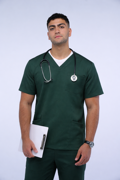 Male Dark Green Scrub