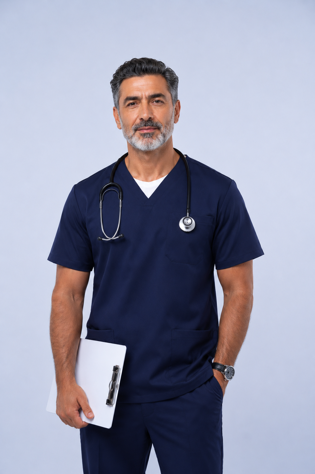 Male Navy Blue Scrub