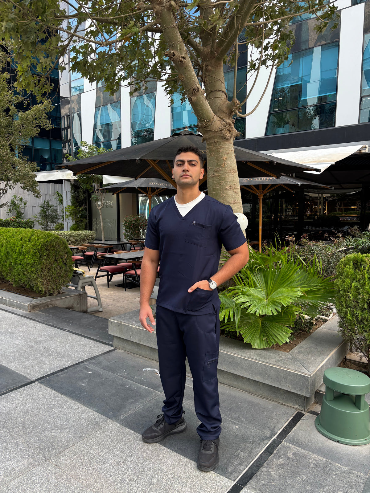Male Navy Blue Scrub