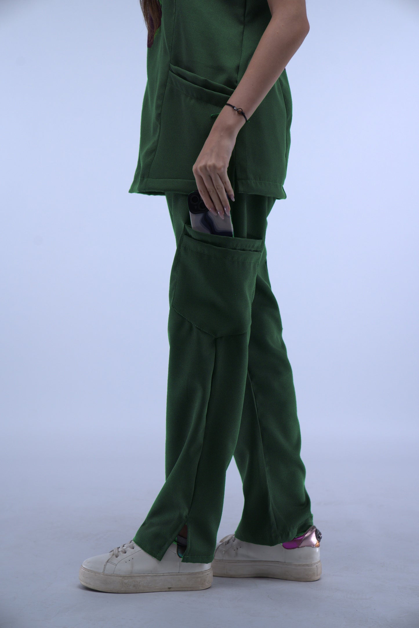 Female Forest Green Scrub